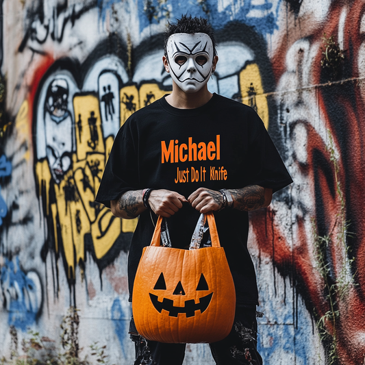 Michael Myers Just Do It Knife Nike Shirt: A Horror Fan's Fashion Statement