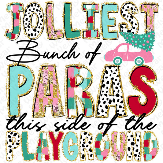 Jolliest Bunch of Teachers Christmas Shirt