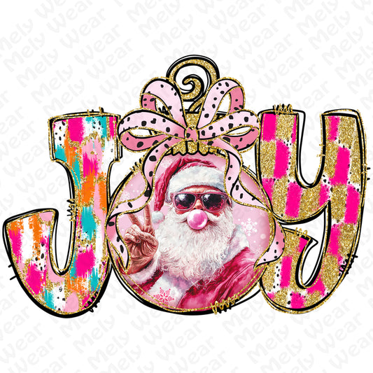 Joy Christmas Shirt Santa Cool Holiday Gift