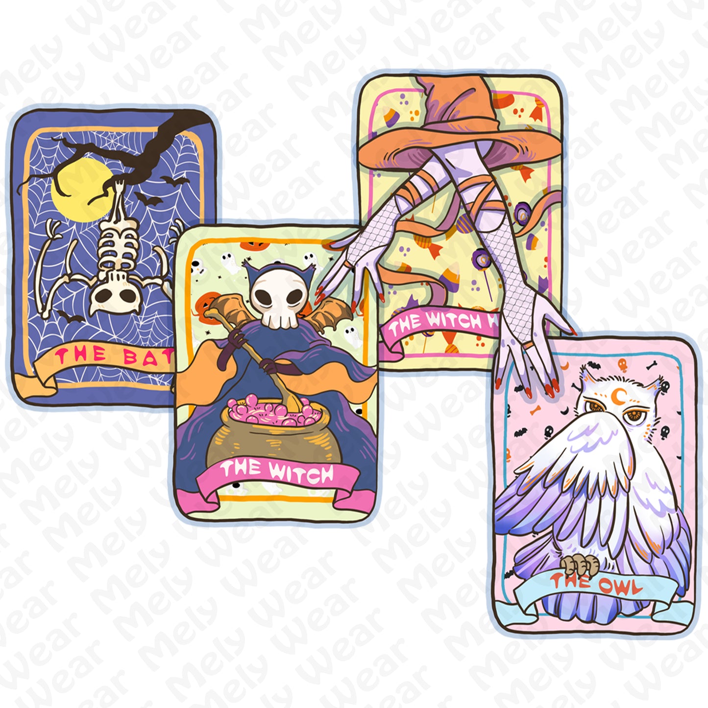 Halloween Tarot Card Trio Tee