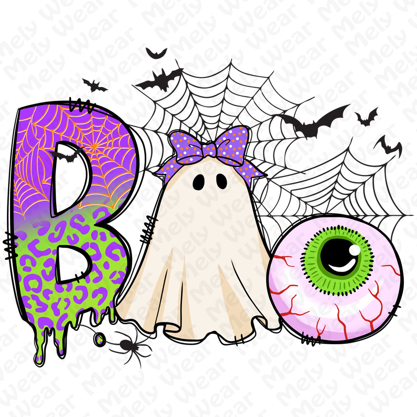 BOO Ghost Eyeball Shirt Hoodie Sweatshirt for Halloween Fun