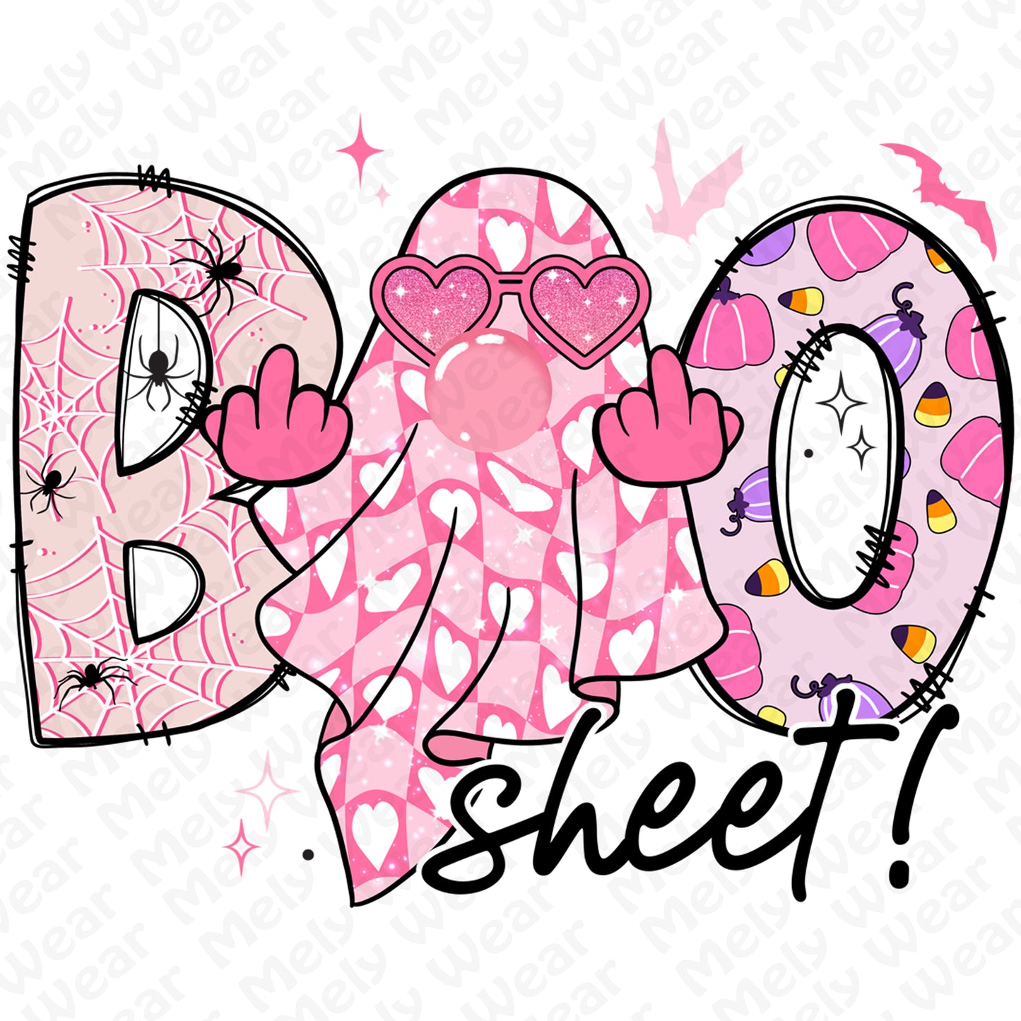Pink Sassy Ghost Boo Shirt - Cute Halloween Attitude Tee