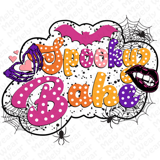 Spooky Babe Halloween Shirt Cute Gothic Retro Tee