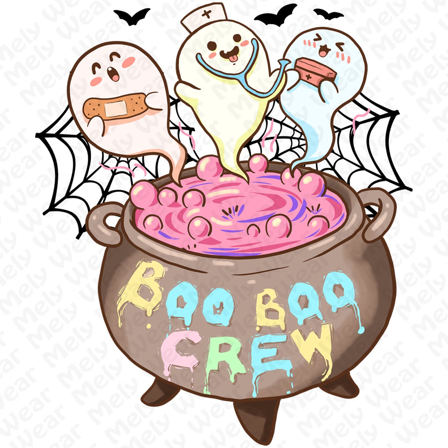 Boo Boo Crew – Cute Halloween Nurse Ghost Shirt