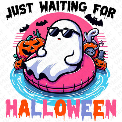 Chill Ghost Halloween Pool Float Shirt