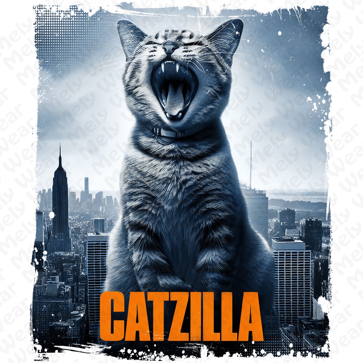 Catzilla Funny Cat Shirt Hoodie Sweatshirt
