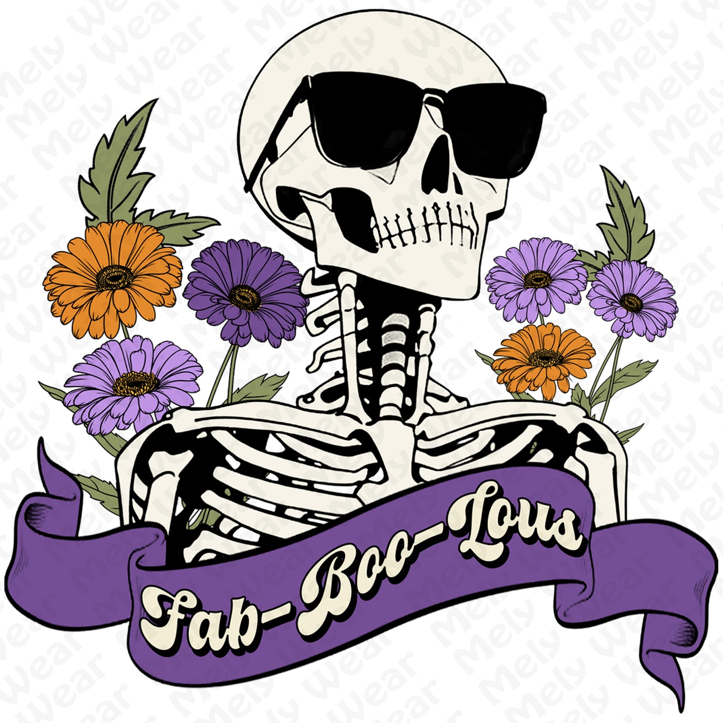 Fab-Boo-Lous Skeleton Halloween Shirt