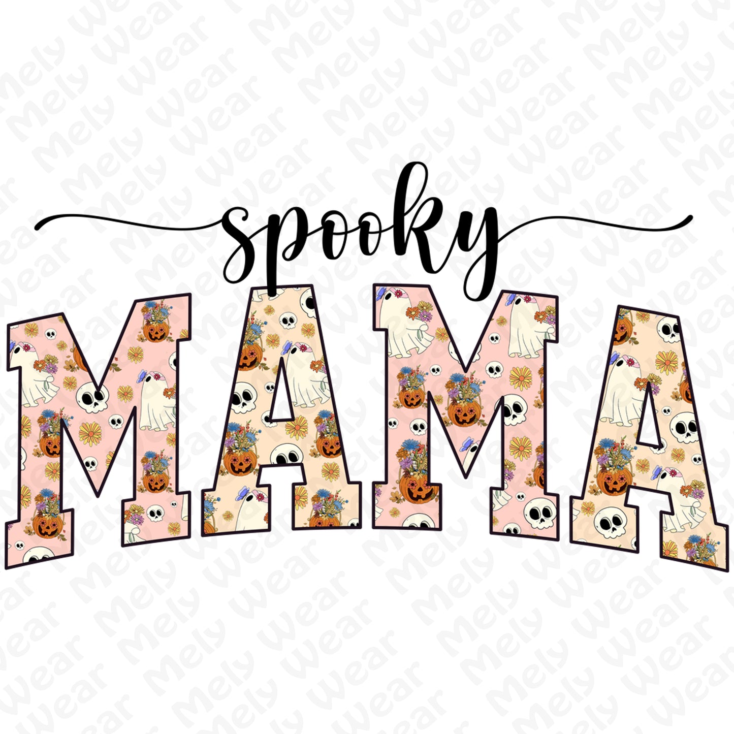 Halloween Mama Shirt for Moms Cute Ghost