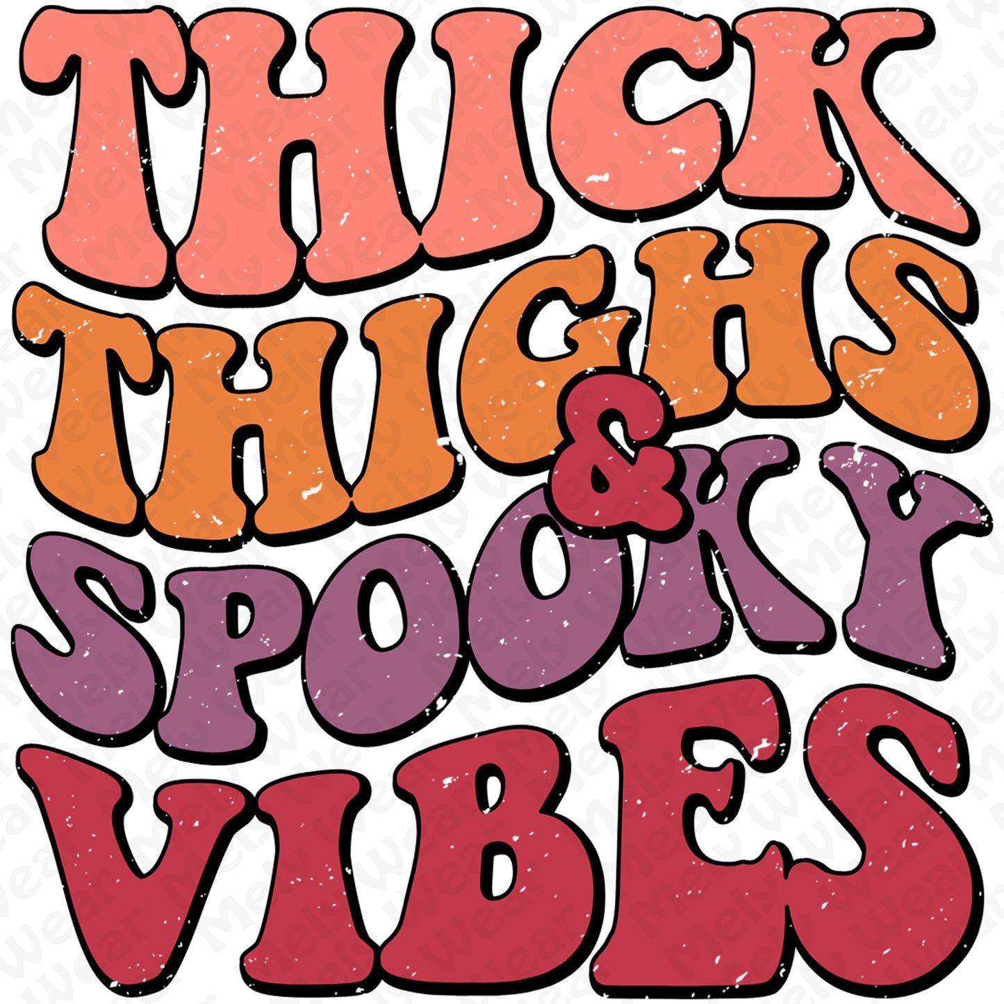 Thick Thighs and Spooky Vibes Shirt