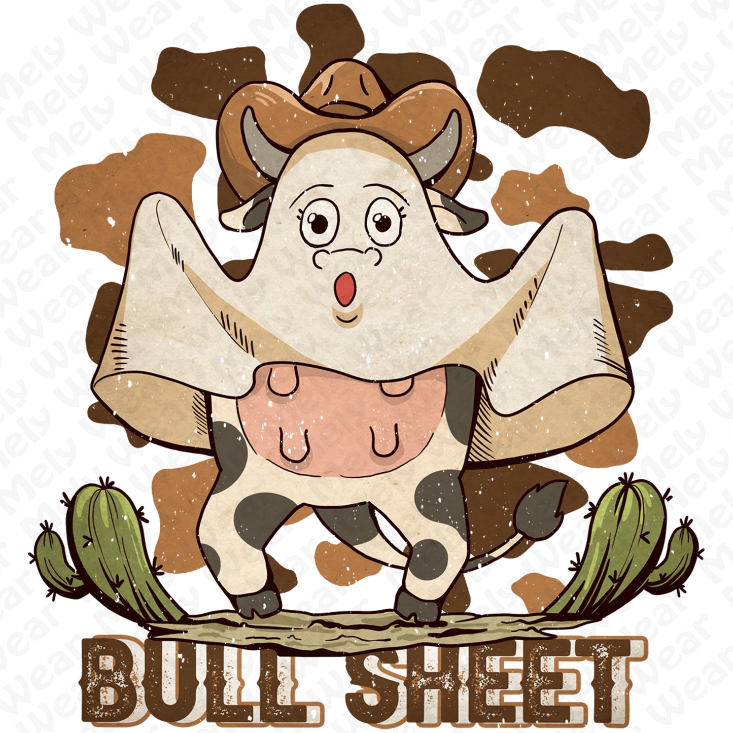 Bull Sheet Funny Ghost Cow Tee