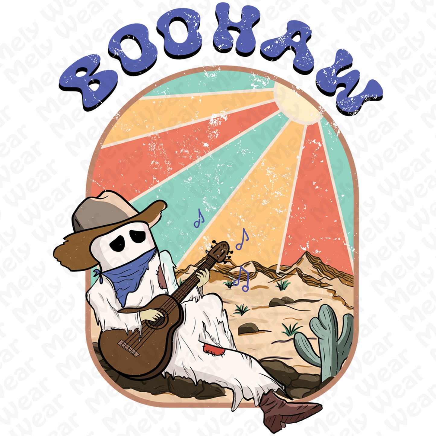 Boohaw Singing Ghost Western Tee