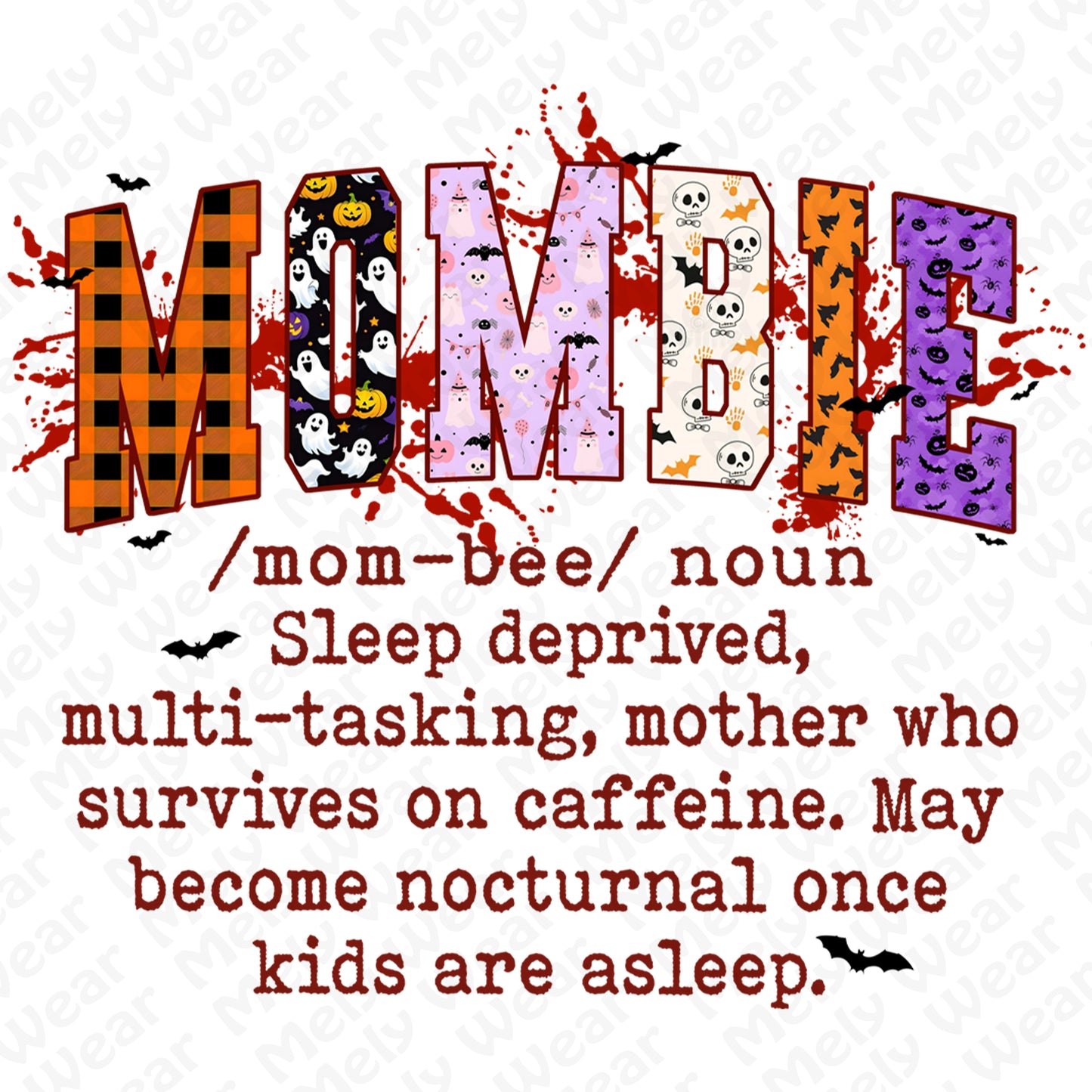 MOMBIE Halloween shirt and hoodie