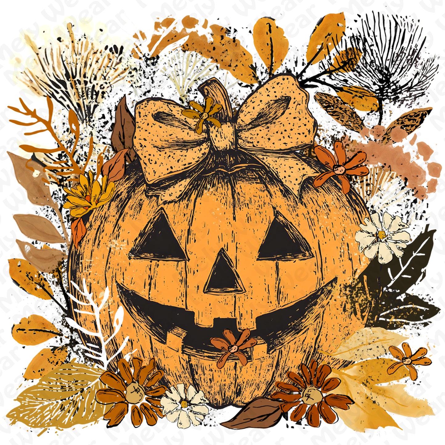 Halloween Pumpkin Coquette Bow shirt