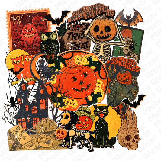 Collage Halloween shirt and hoodie