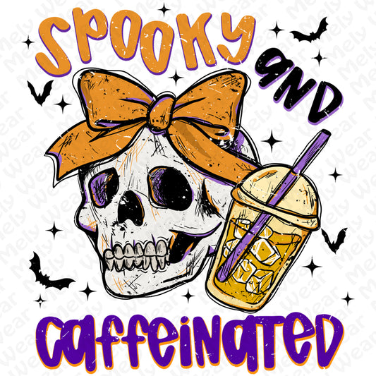 Spooky and Caffeinated halloween shirt