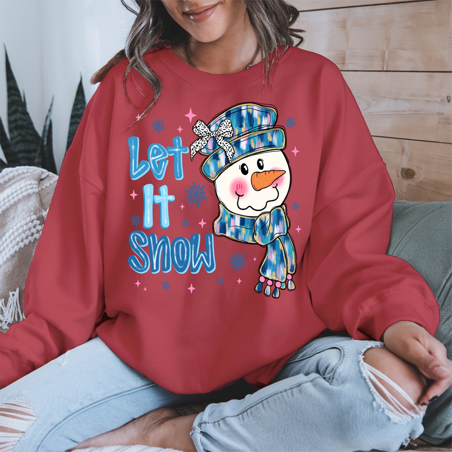 Cute Snowman Face Christmas Shirt