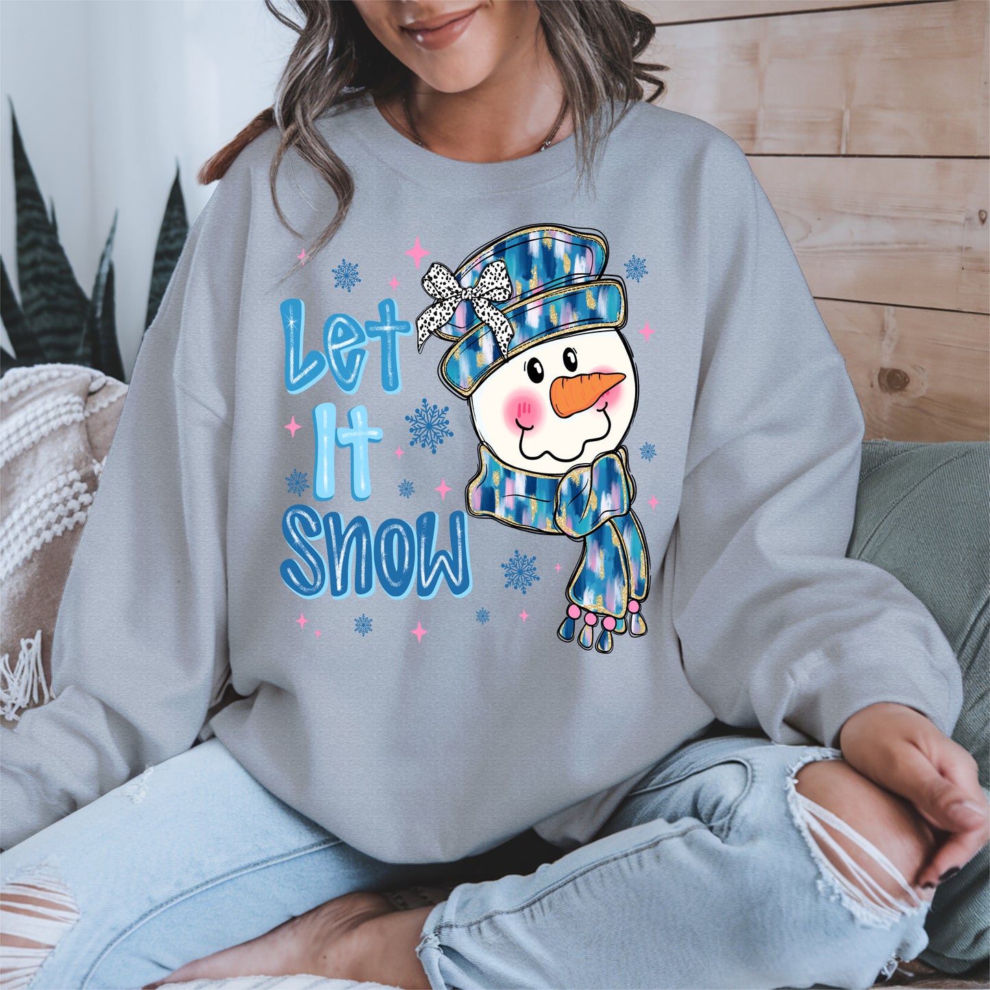 Cute Snowman Face Christmas Shirt