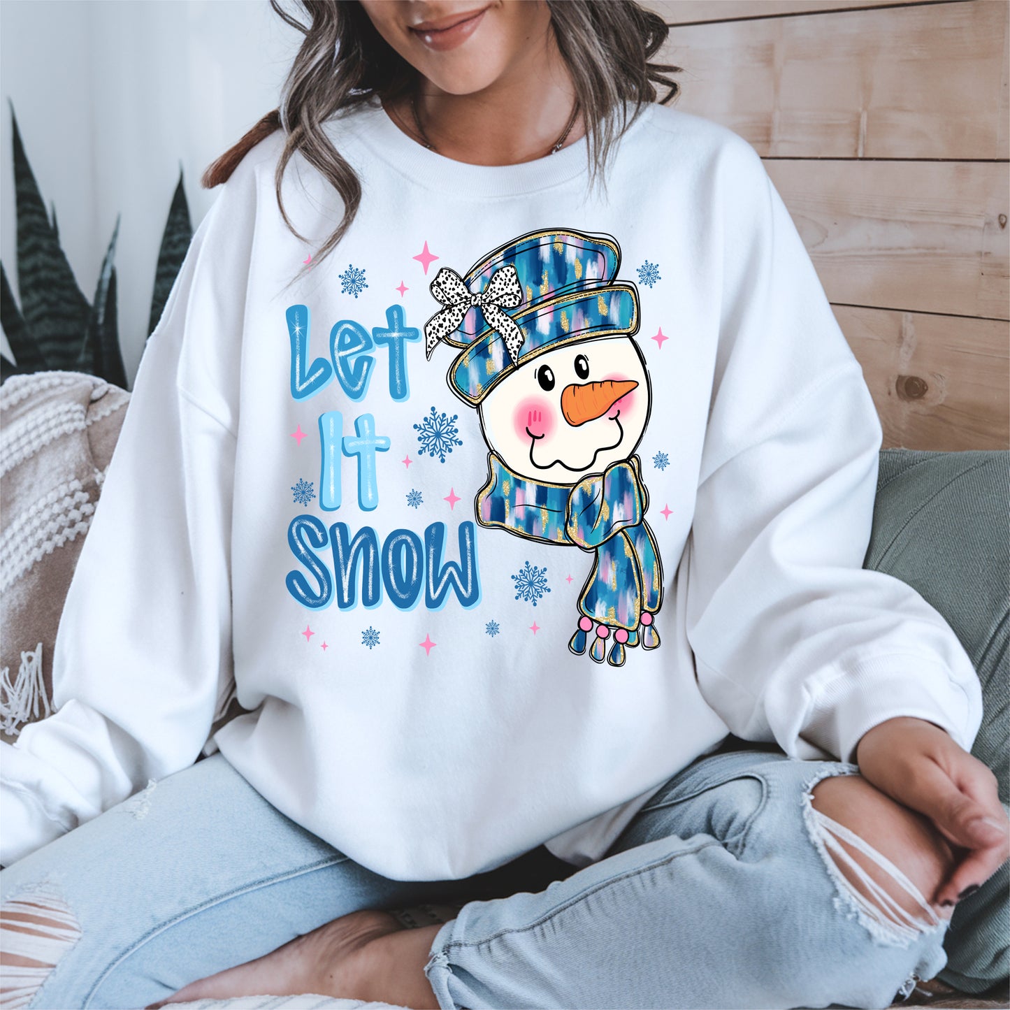 Cute Snowman Face Christmas Shirt