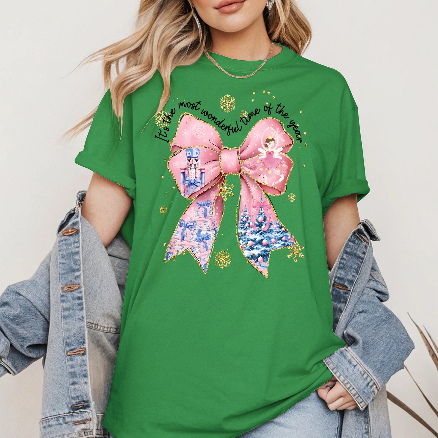 It is the Most Wonderful Time Christmas Bow Shirt