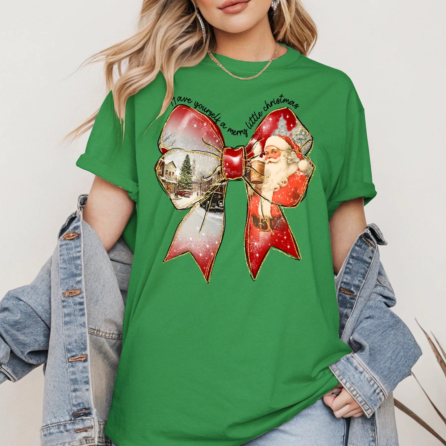 Small Town Christmas Santa Holiday Shirt