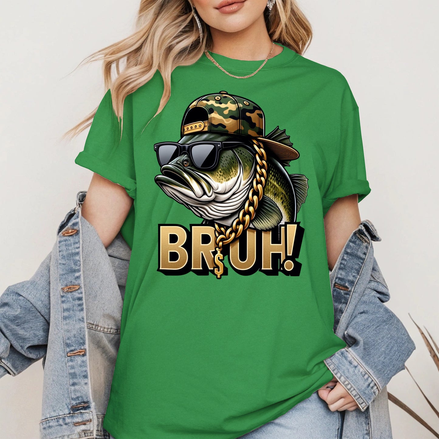 Funny Bass Fish Bruh Shirt Hoodie Sweatshirt
