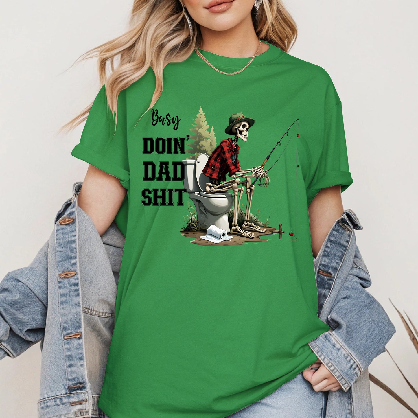 Funny Dad Fishing Skeleton Shirt Hoodie Sweatshirt