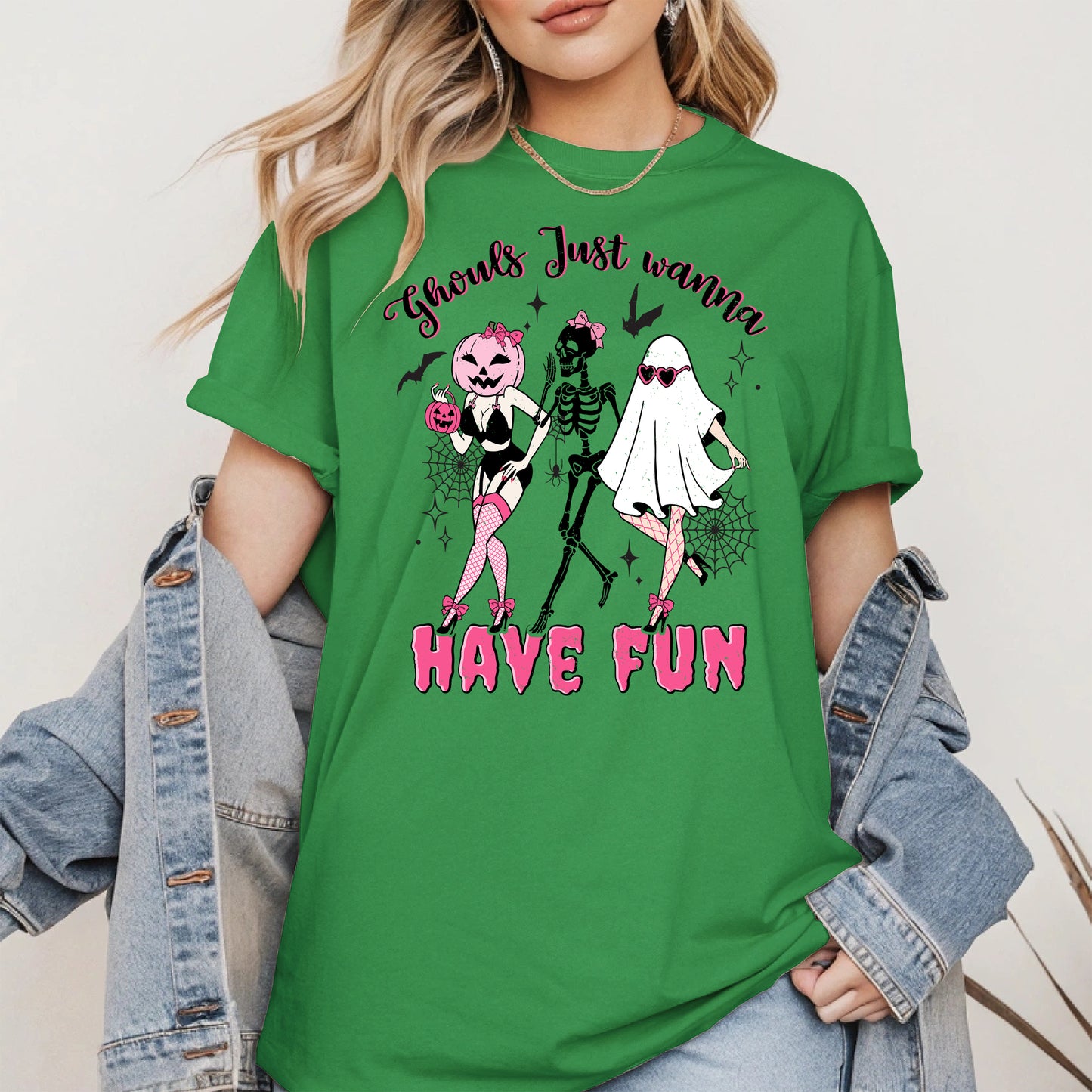 Ghouls Just Wanna Have Fun Halloween Pinup Design