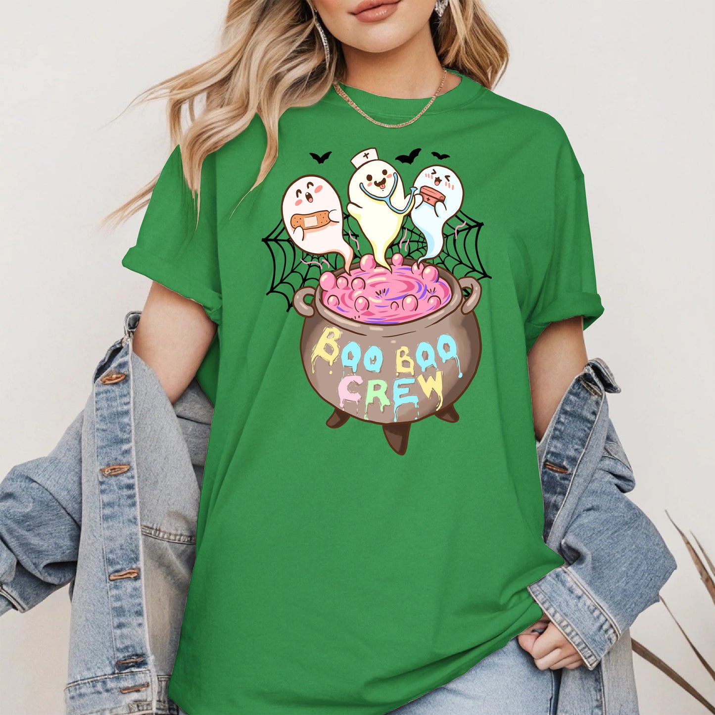 Boo Boo Crew – Cute Halloween Nurse Ghost Shirt