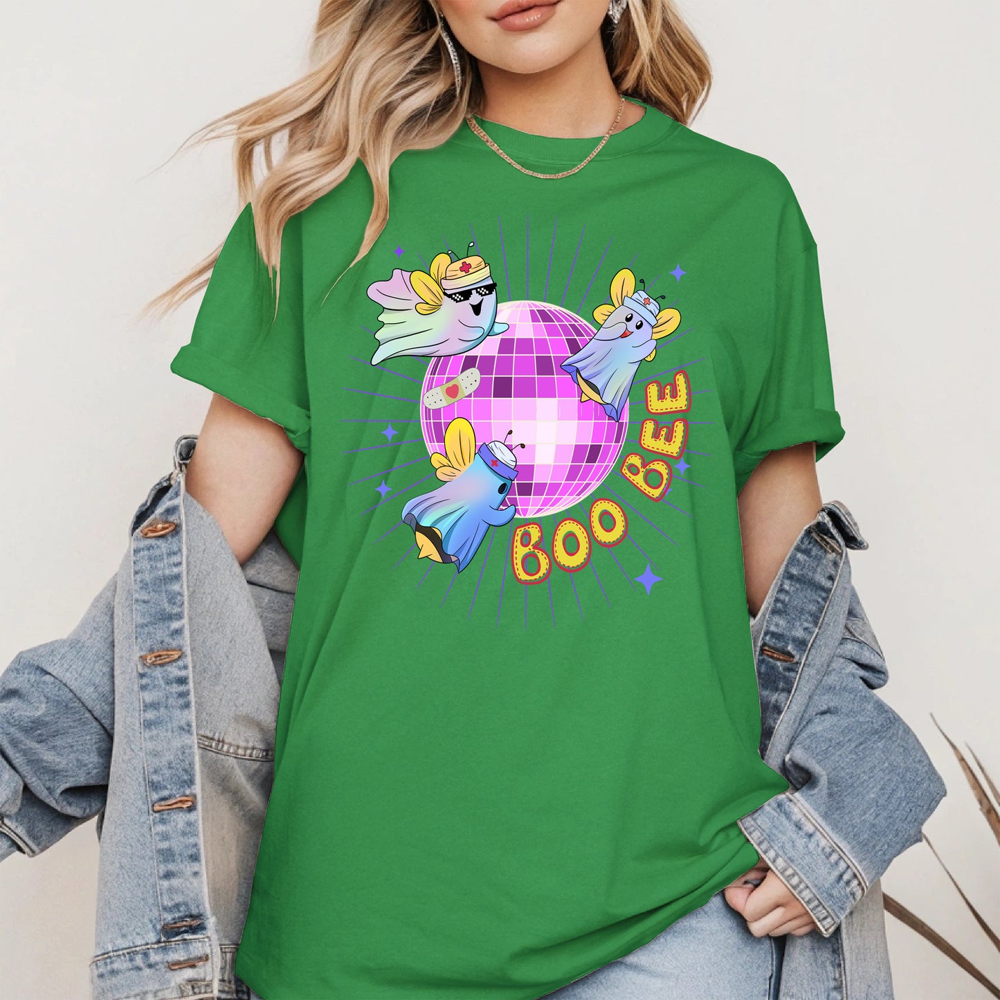 Boo Bee – Cute Disco Ghost Nurse Bee Shirt