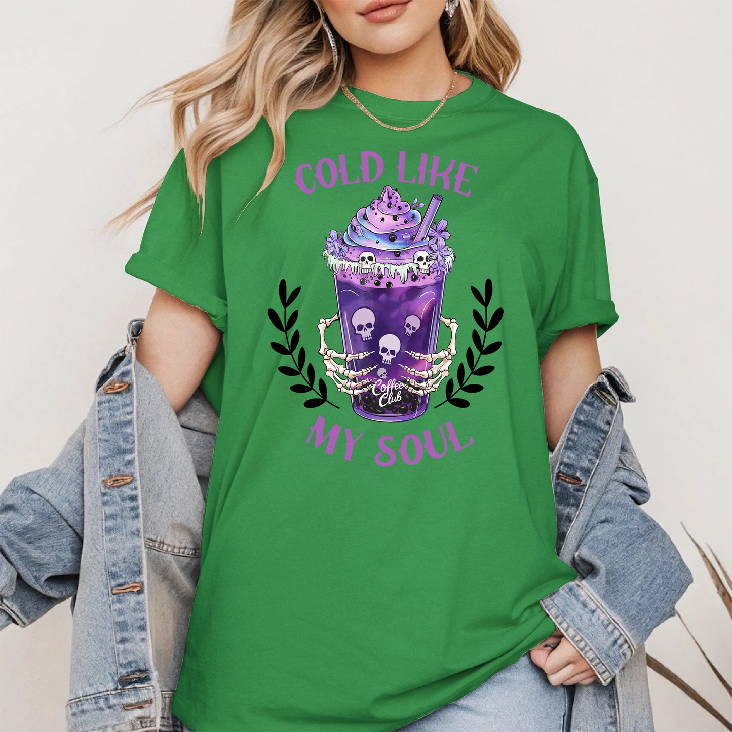 Cold Like My Soul Iced Coffee Halloween Shirt