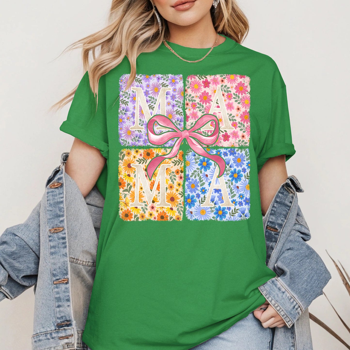 Floral MAMA Shirt Mother Tee Hoodie Sweatshirt Gift for Moms
