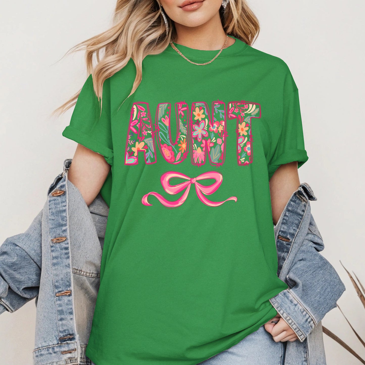 Floral Aunt Shirt Gift Tee Hoodie Sweatshirt for Cool Aunties
