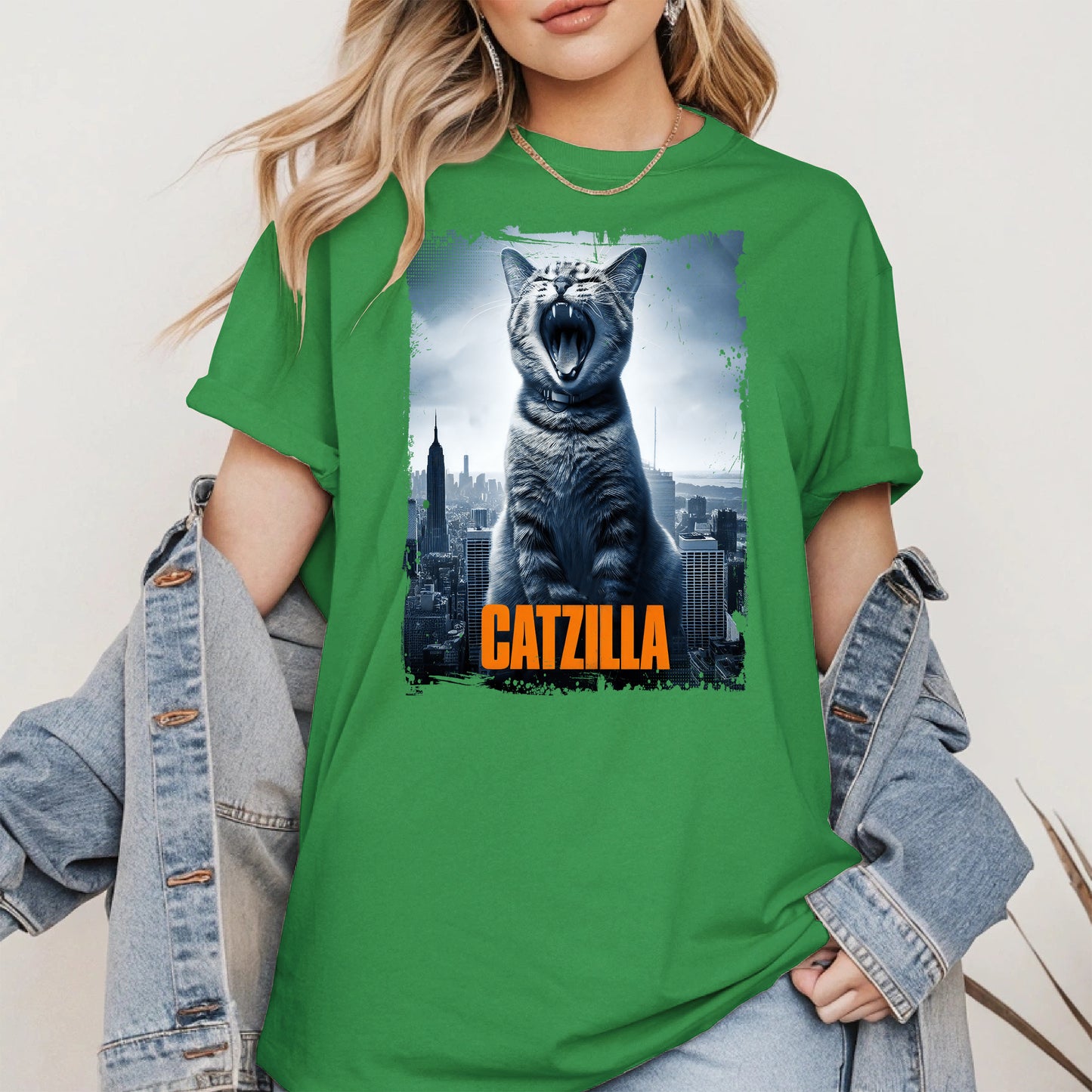 Catzilla Funny Cat Shirt Hoodie Sweatshirt