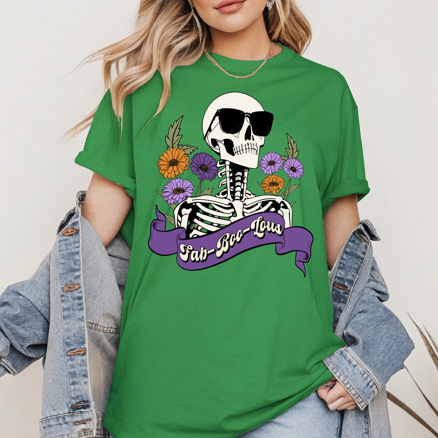 Fab-Boo-Lous Skeleton Halloween Shirt