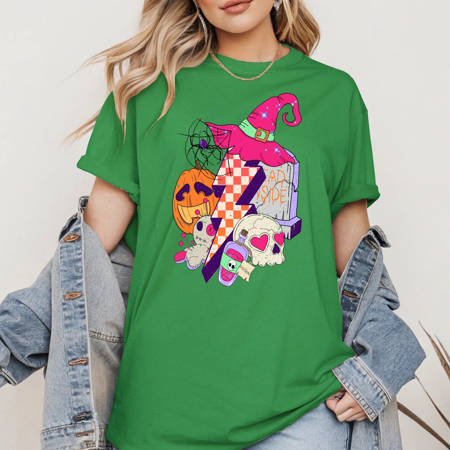 Witchy Lightning Halloween Shirt