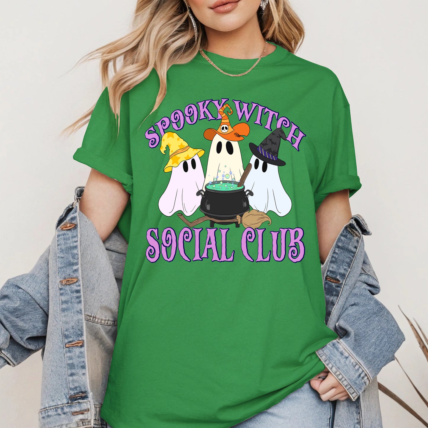 Spooky Witch Social Club Halloween Shirt