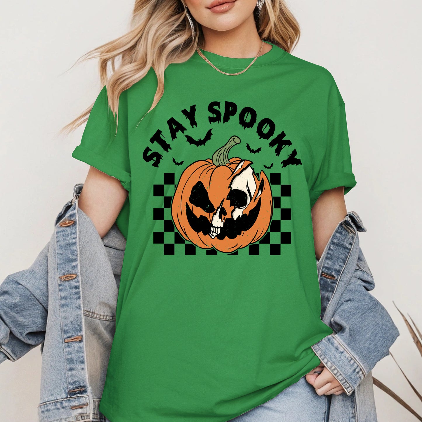 Creepy Skull Pumpkin Halloween Shirt