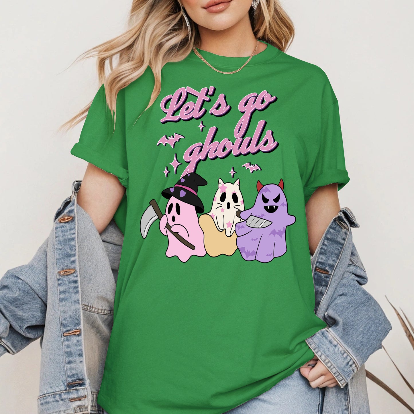 Let’s Go Ghouls Shirt Cute Halloween Ghost