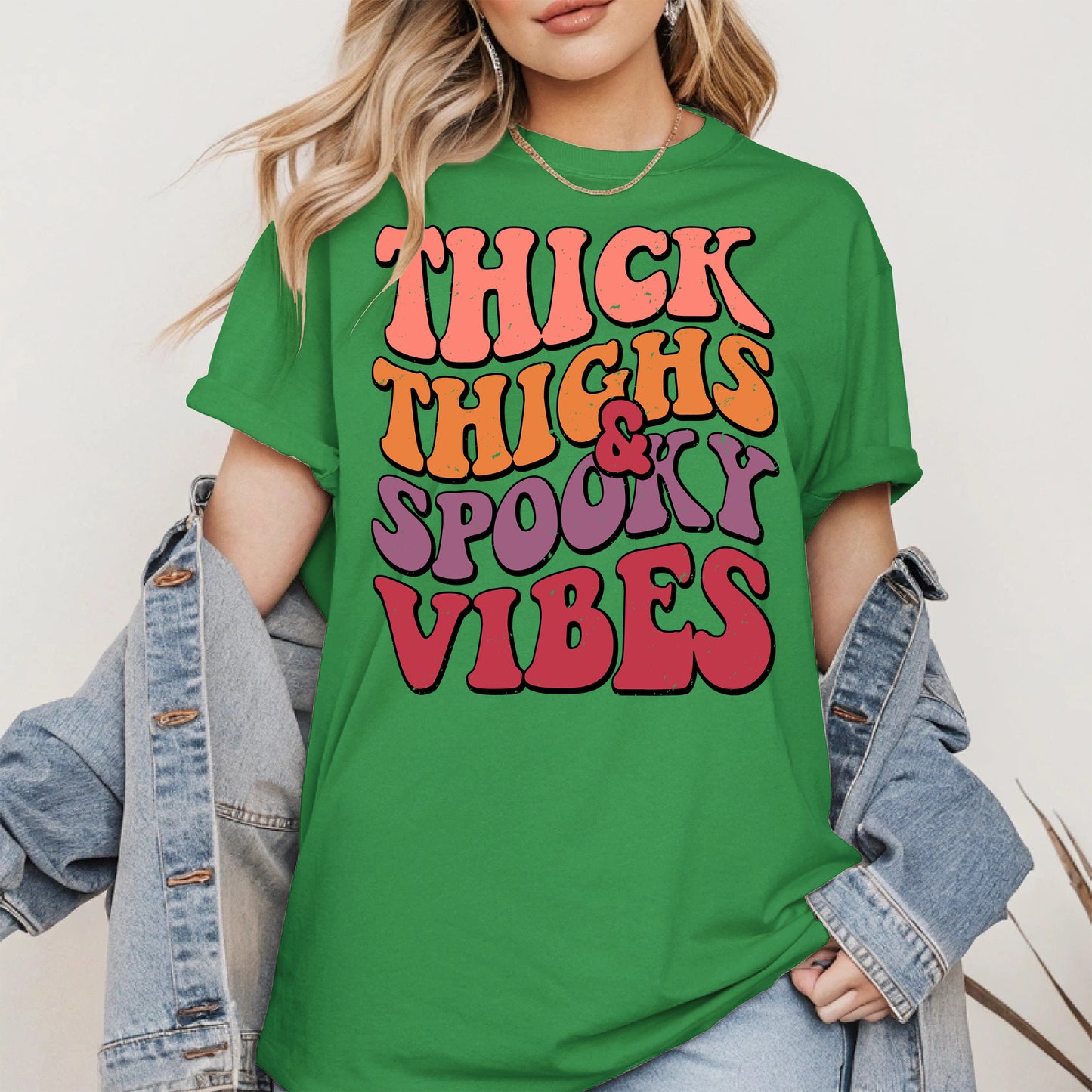 Thick Thighs and Spooky Vibes Shirt