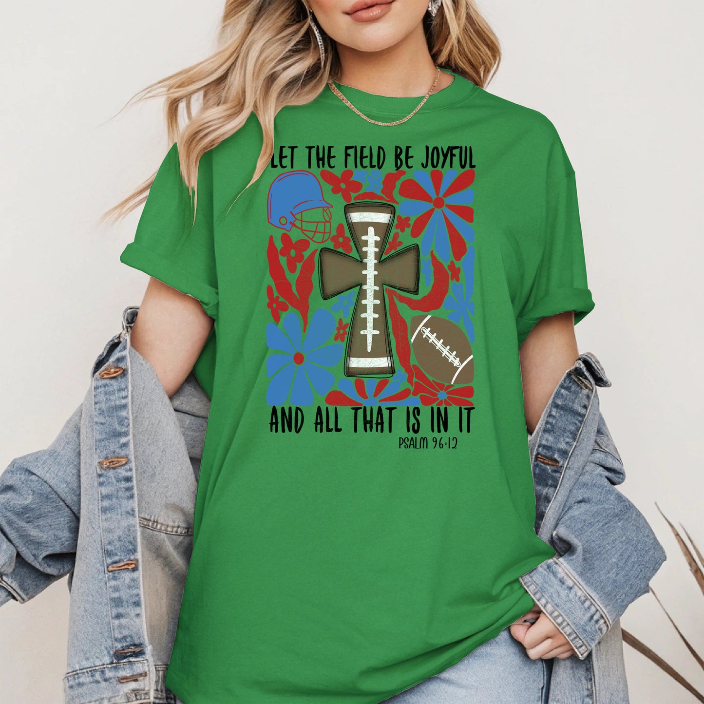 Faith Football Shirt Sport Tee Hoodie Sweatshirt Gift for Fans