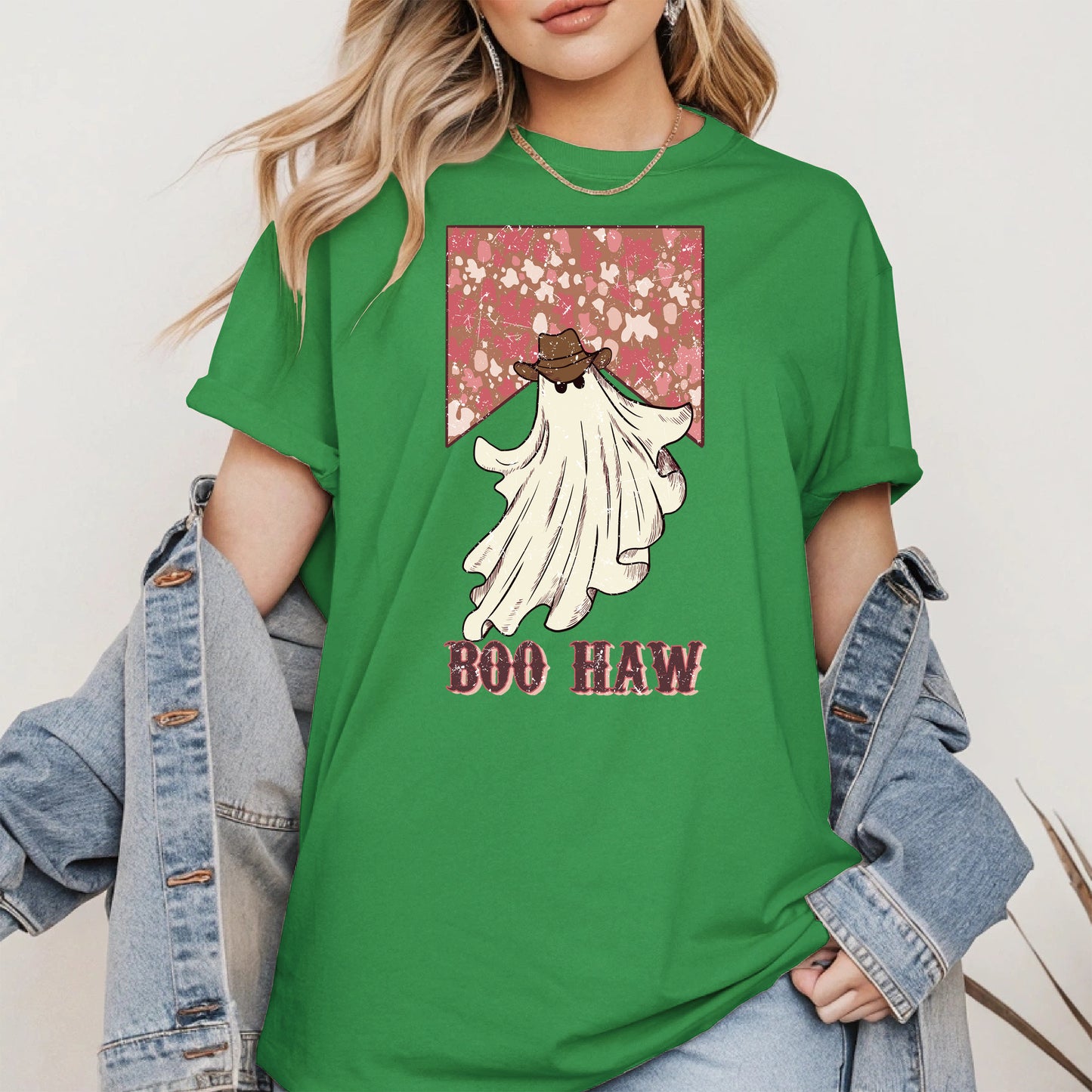 Boo Haw Western Ghost Cowgirl Tee