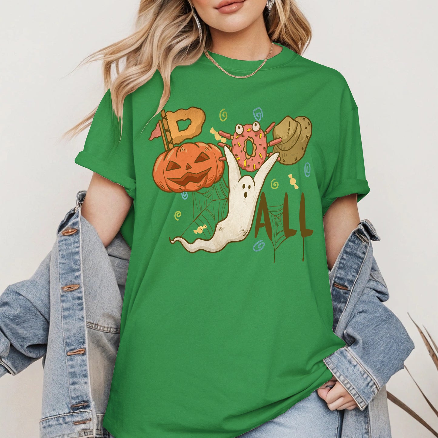 Boo Yall Cute Halloween Fall Tee