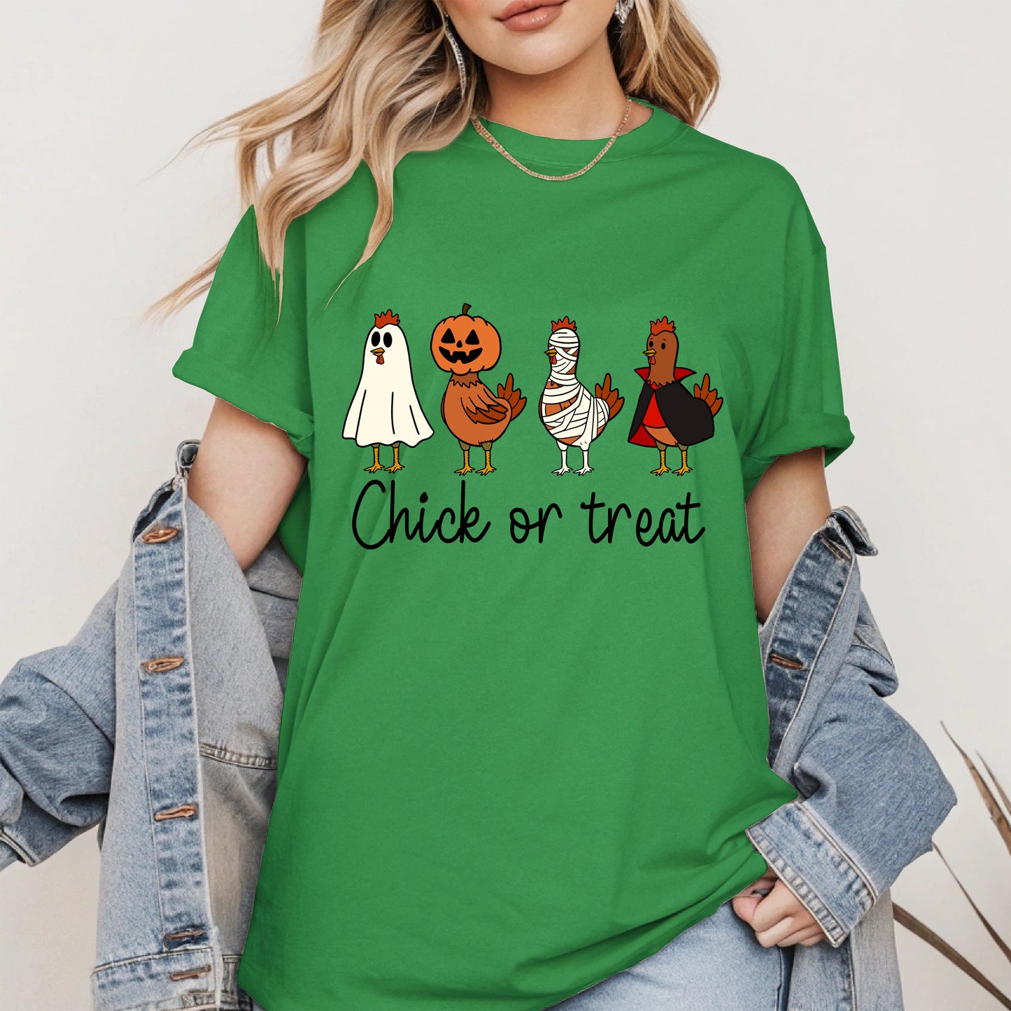 Chick or treat halloween shirt
