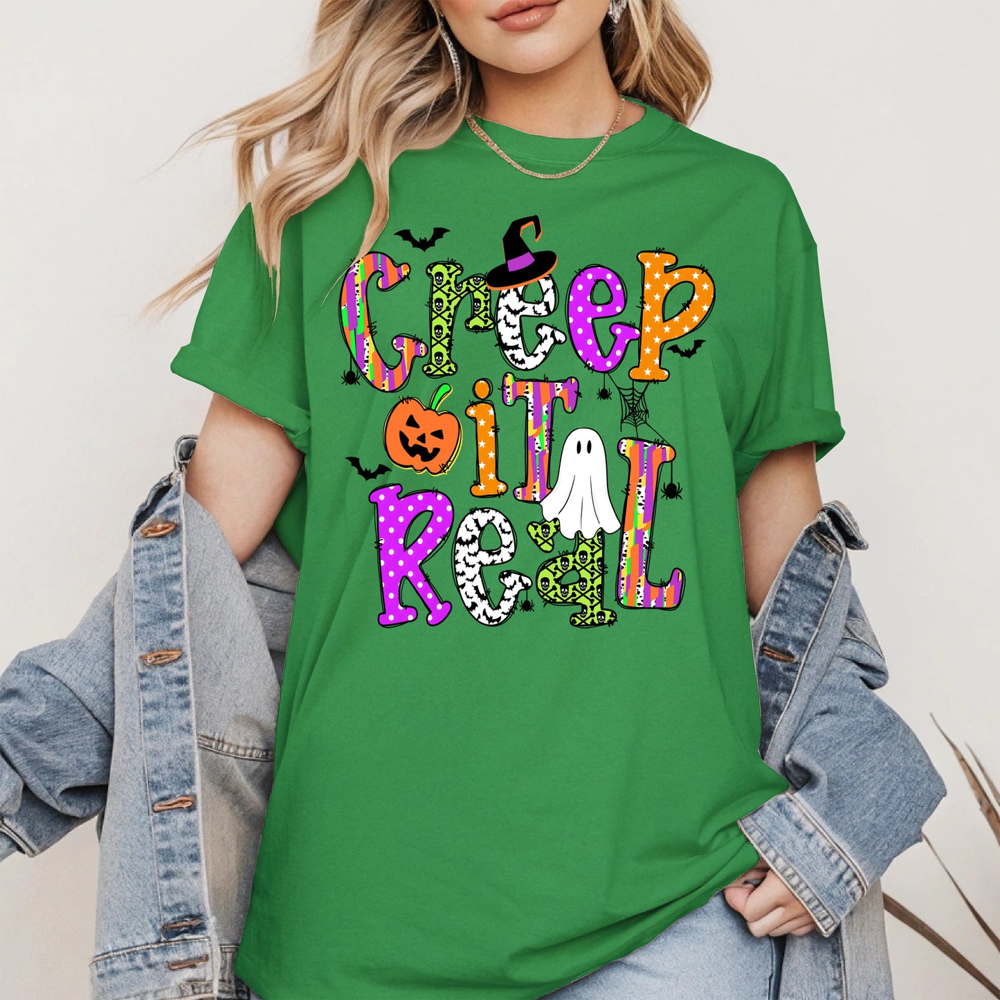 Creep It Real Doodle halloween shirt