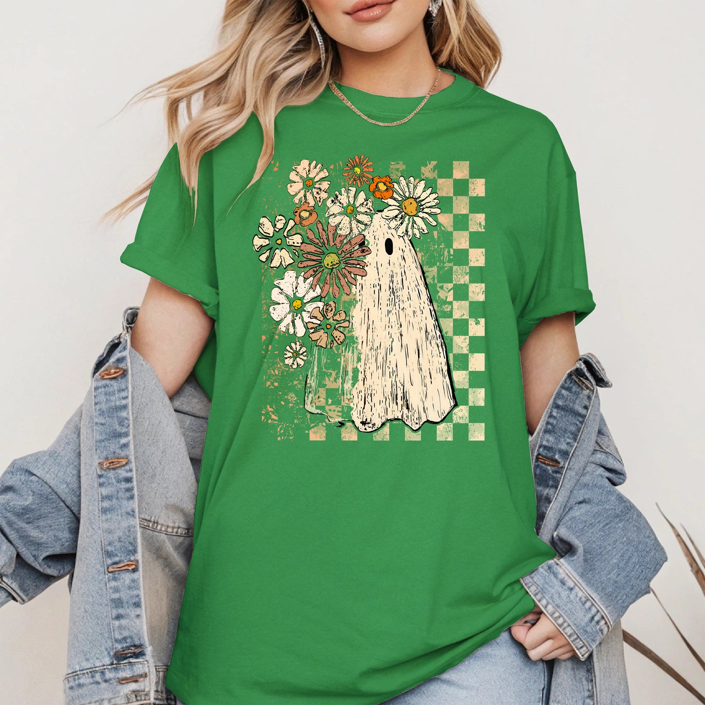 Ghost Floral halloween shirt