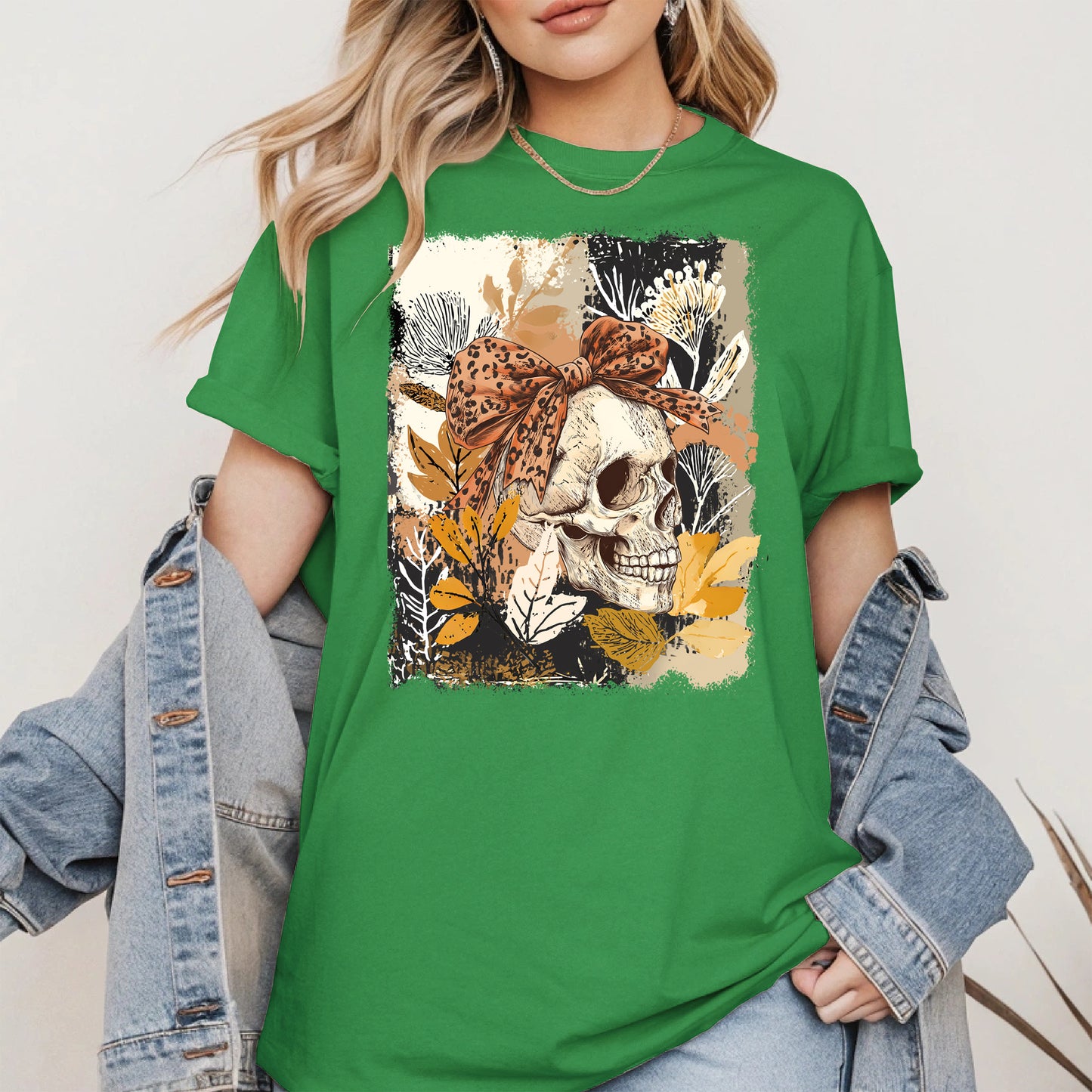 Skull Coquette Boho halloween shirt