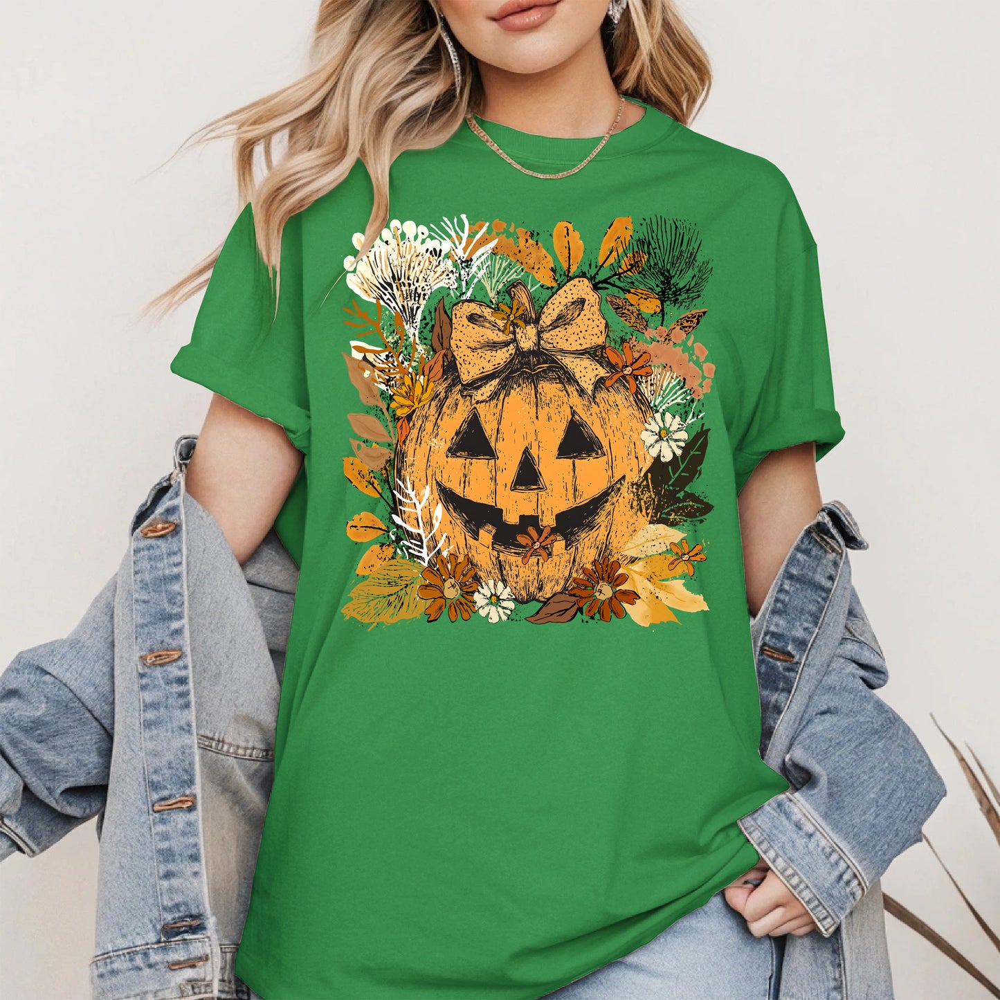 Halloween Pumpkin Coquette Bow shirt