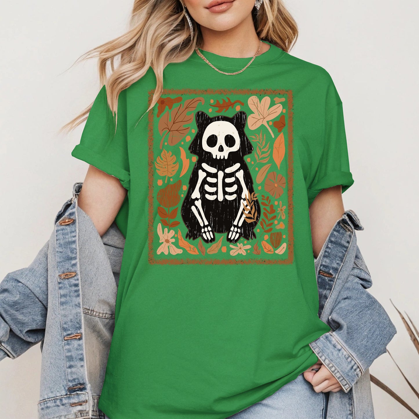 Halloween raccoon floral halloween shirt