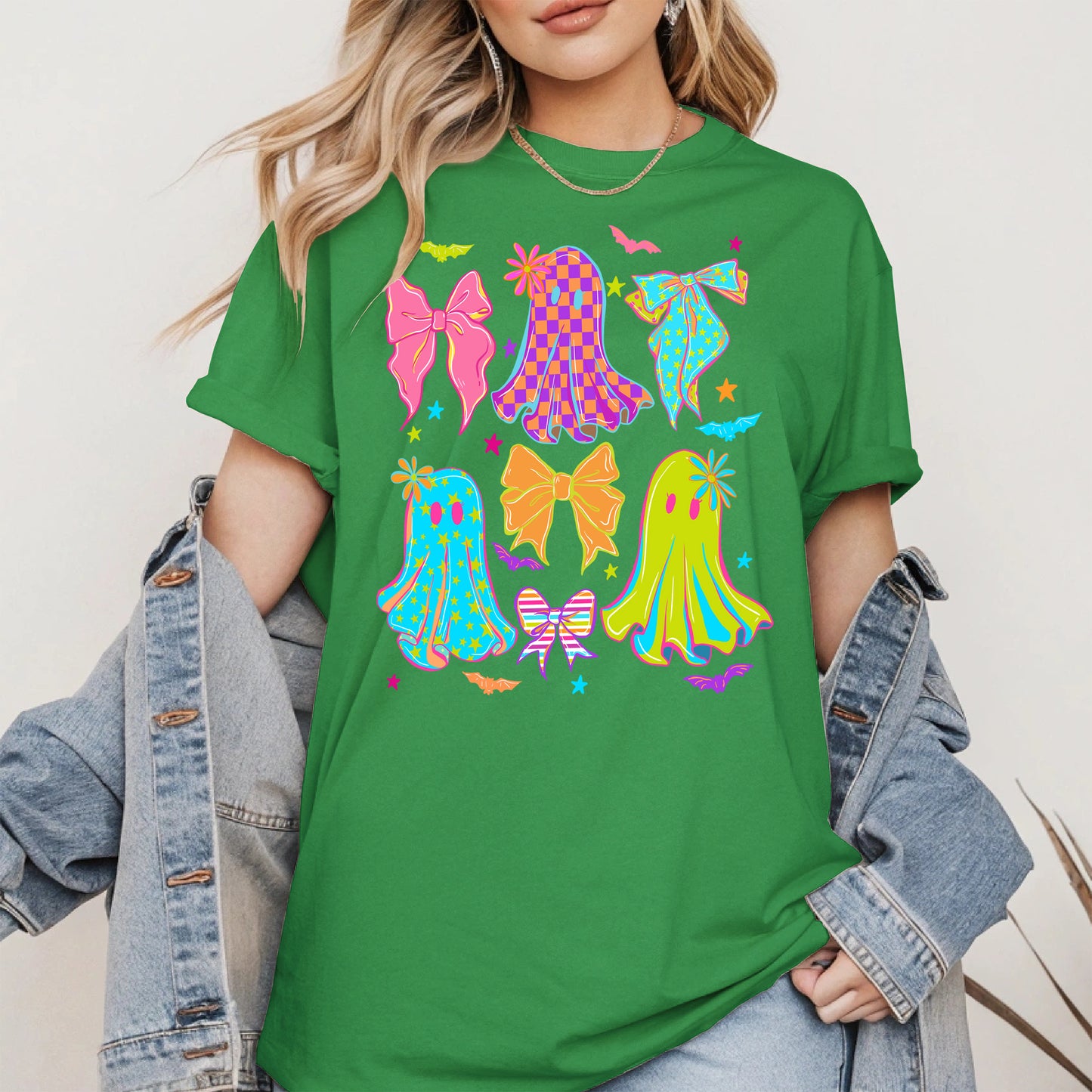 Neon Ghost Coquette halloween shirt