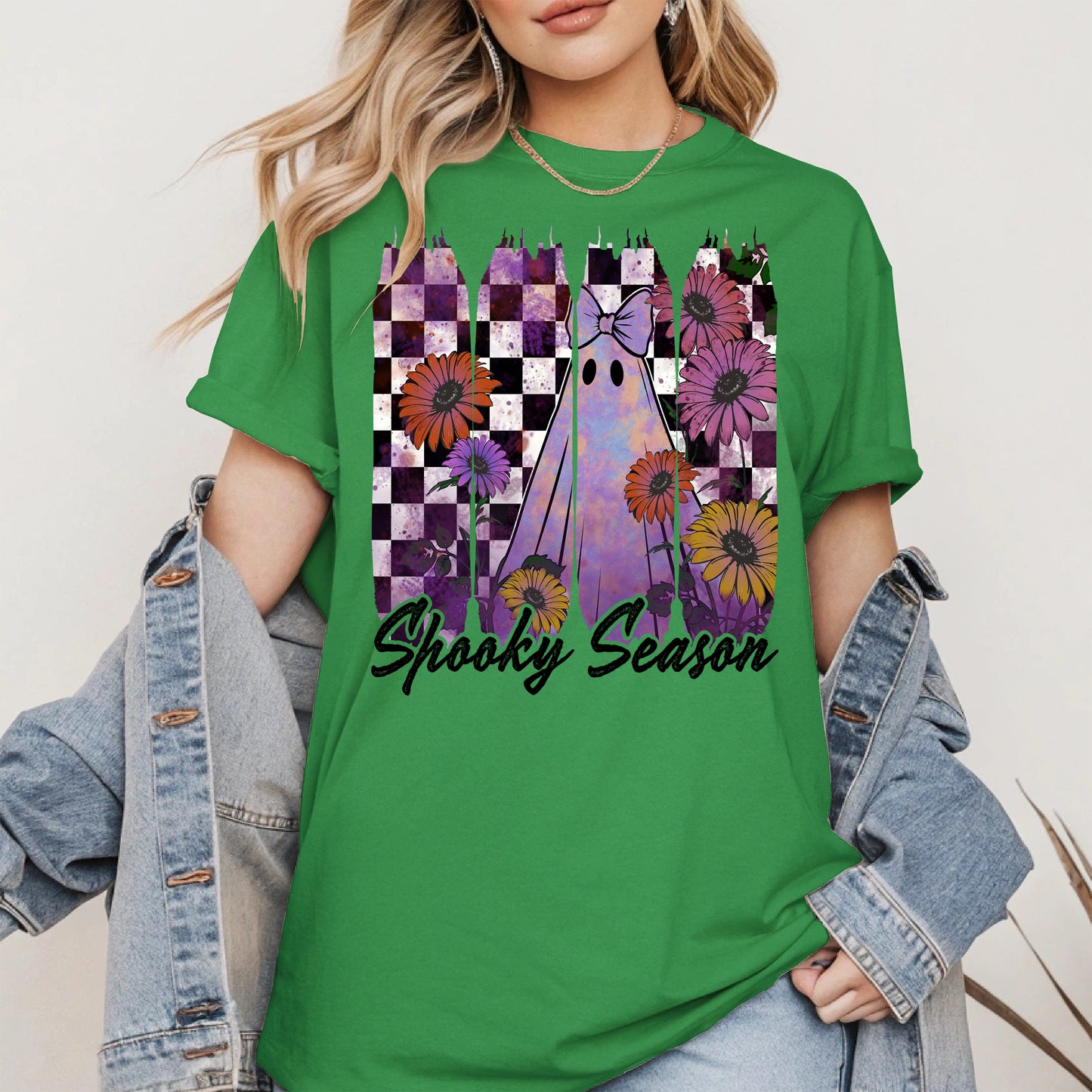 Floral Ghost Halloween shirt